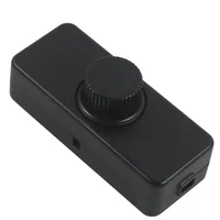 สวิตช์หรี่ไฟแบบหมุนติดผนังสำหรับหลอดไส้และหลอด LED พร้อมปุ่มควบคุมการหรี่แสง 2