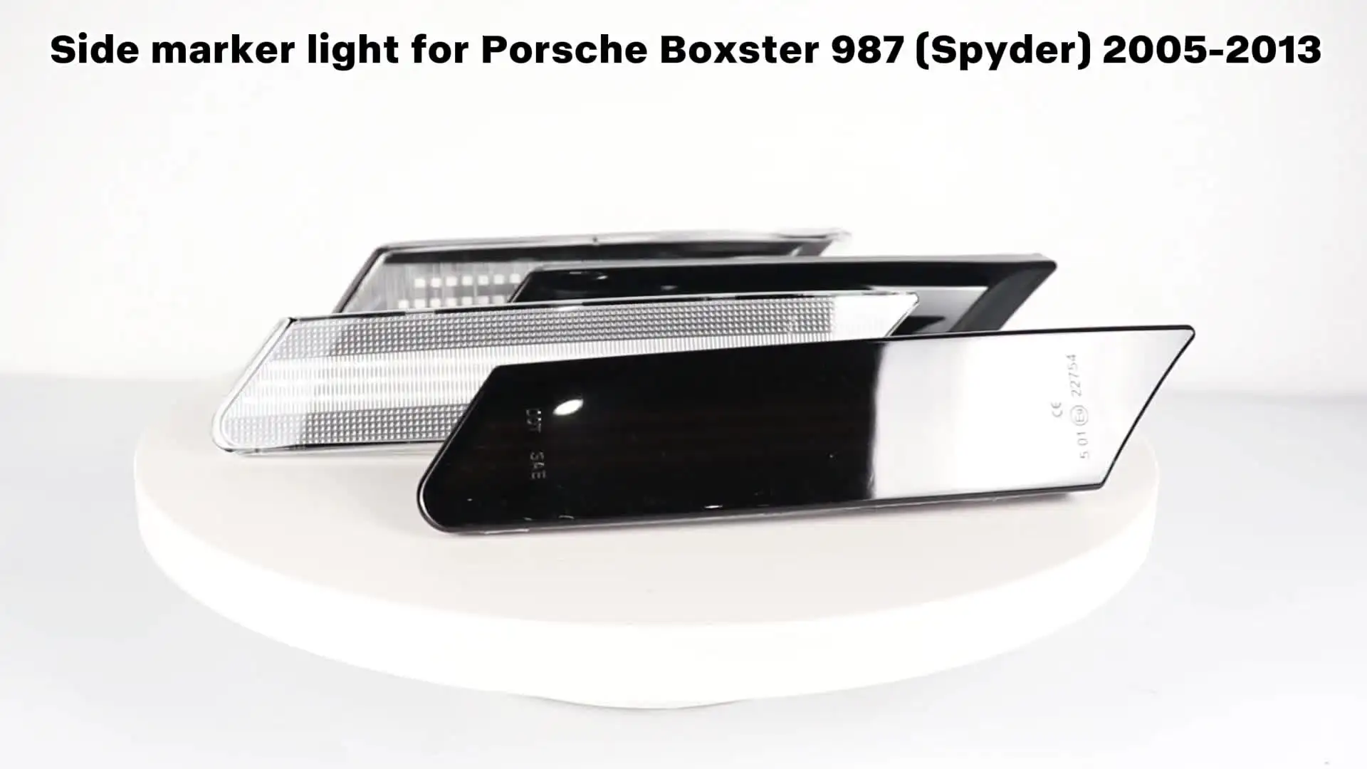 RZG Luci Laterali LED Nere Per Porsche 911 997 / Boxster 987 / Cayman 987 – Fari Indicatori Ambrati - 2