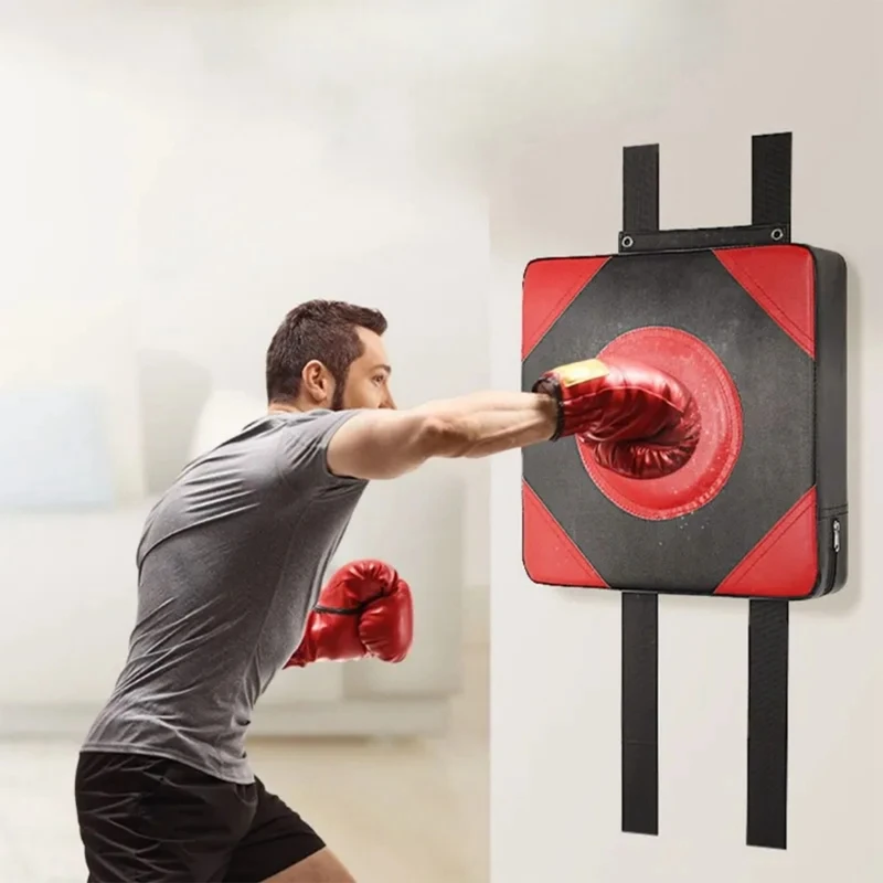 Description Picture 5 of itemFaux Leather Wall Punching Pad Boxing Punch Target Training Sandbag Sports Dummy Punching Bag Fighter Martial Arts Fitness