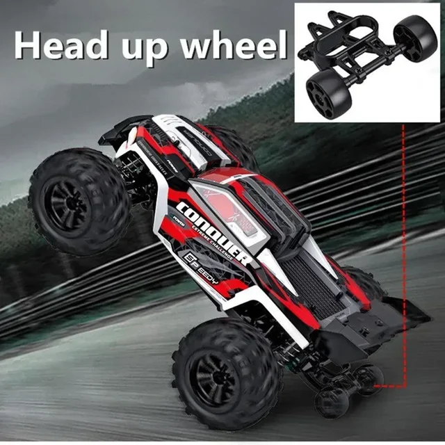 2024 New 1:16 Scale Large RC Cars 50km/h High Speed RC Cars Toys for Boys Remote Control Car 2.4G 4WD Off Road Monster Truck 2