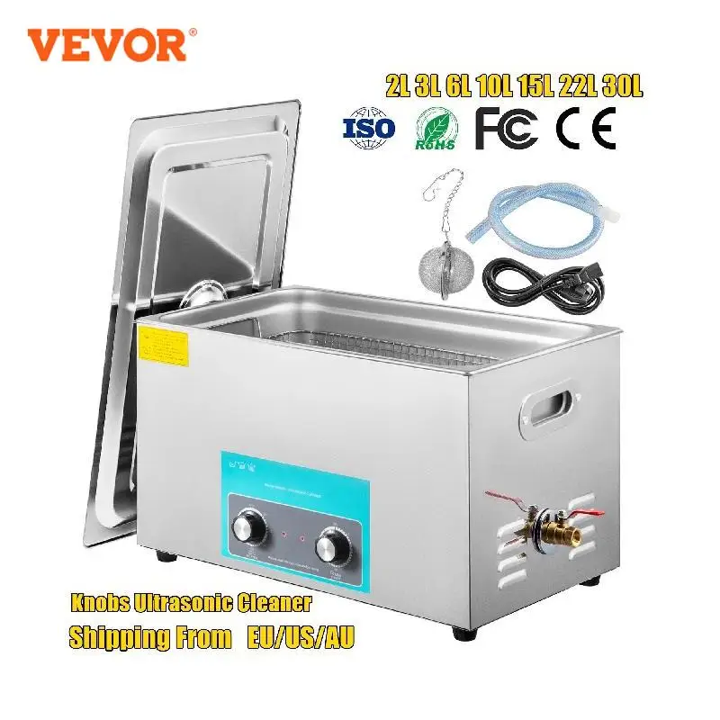 VEVOR 3L 6L 10L 15L 22L 30L Electric Ultrasonic Cleaner Portable Washing  Machine Lave-Dishes Diswasher Ultrasound Home Appliance