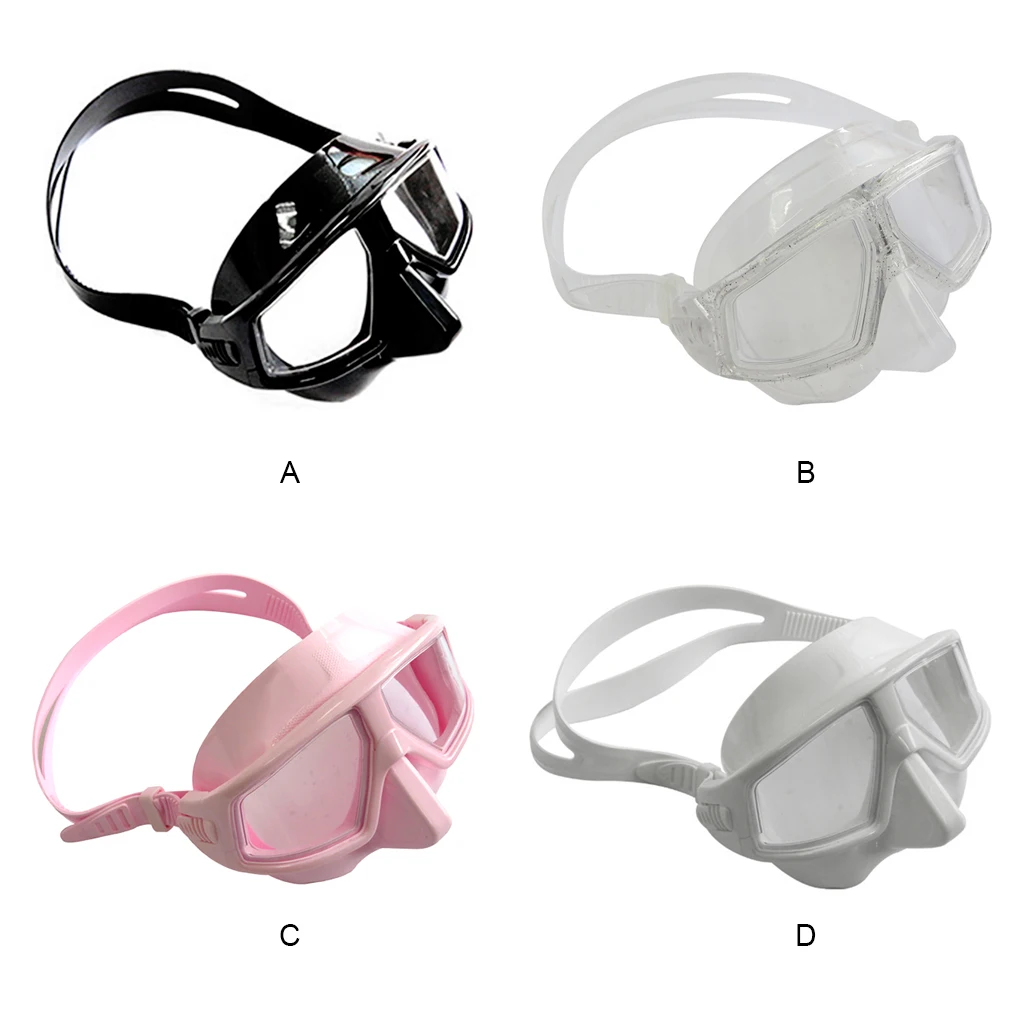 Lightweight Freediving Masks Half Face Cover Scuba Diving Goggles High-definition Snorkeling Glasses Transparent 10 шт fh004 w прозрачная защитная крышка lastics high definition full face anti splash antifoam isolation protective cover