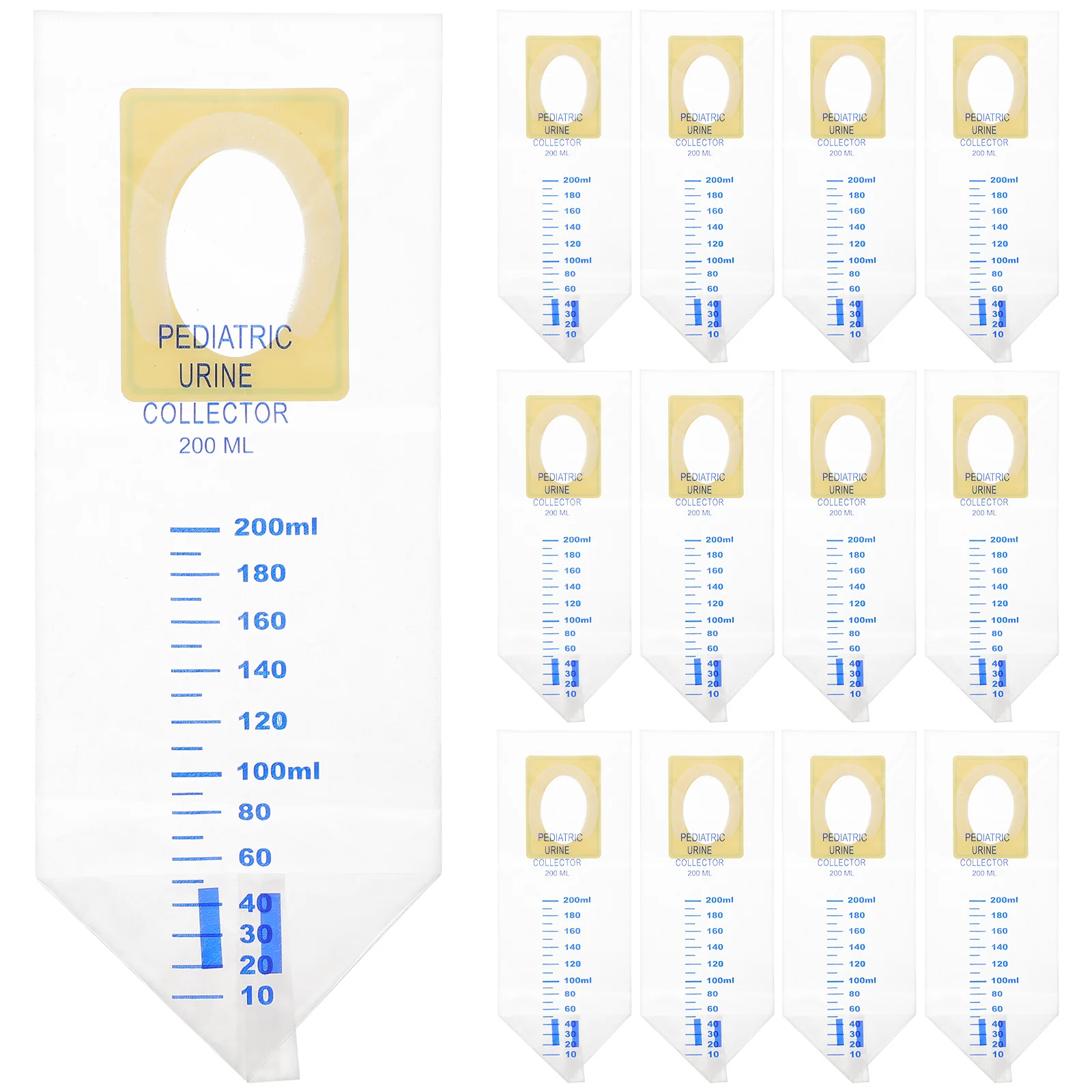 Disposable Urine Bag Pediatric Urine Bag Transparent Infant Baby Urinal Bags Health Care Urological Consumables 20Pcs