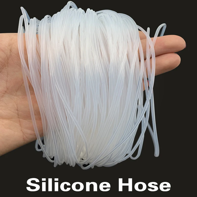 5M/10M Transparent Flexible Silicone Tubing ID 0.5 1 1.5 2 2.5 3 3.5 4 mm Food Grade Tube Pipe Temperature Resistance Nontoxic