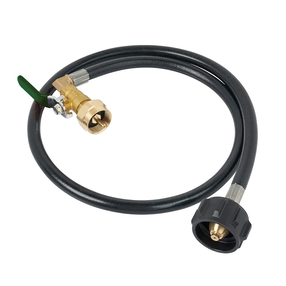 RV accessories 3FT propane simple and convenient inflation device American style QCC Gas Cylinder Switch Inflation Joint Hose 1m
