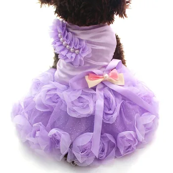Pet Dog Wedding Dress Summer Dog Lace Wedding Costume Puppy Small Dog Cute Bubble Skirt Formal.jpg