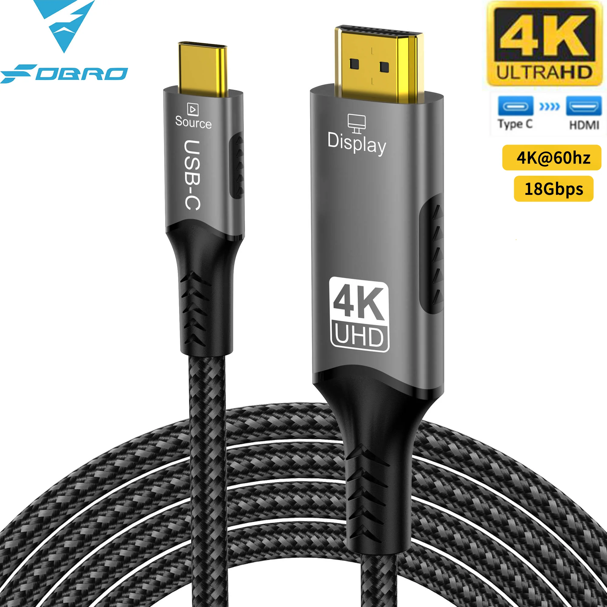 Ultra High-Speed USB-C to HDMI 8K/4K Cable Adapter
