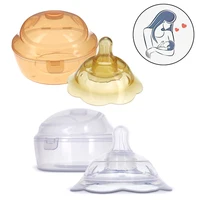 1pcs Silicone Nipple Protectors Feeding Mothers Nipple Protection Cover Breastfeeding Mother Milk Portable Nipple Anti-overflow 1