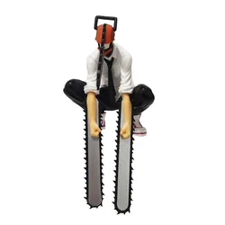 Viral Chainsaw Man Collectible Figure, Movable Anime - Inspired Ornament and Gift Toy (No box A)
