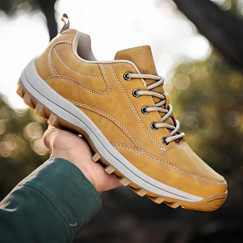 New Arrival Men Hiking Shoes Climbing Shoes Fashion Walking Sports Hunting Tactical Shoes Training Non-slip Comfy Trendy Male