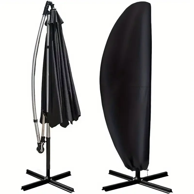 1pc Sunshade Umbrella Cover 210D Oxford Fabric Cantilever Parasol Cover Waterproof/Windproof/Anti-UV Garden Umbrella Cover umbrella cover