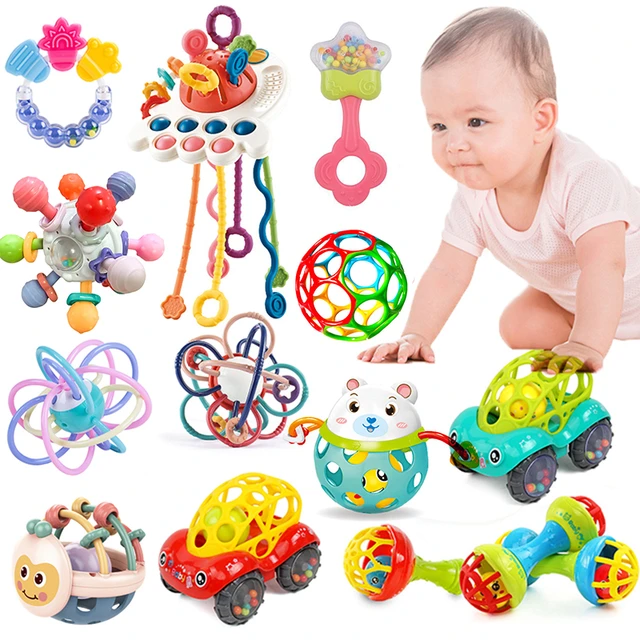 Sonajeros para bebés de 0 a 6 meses, juguetes para recién nacidos, juguetes  para bebés de 0 a 3 meses, sonajeros para bebés de 0 a 6 meses, juguetes