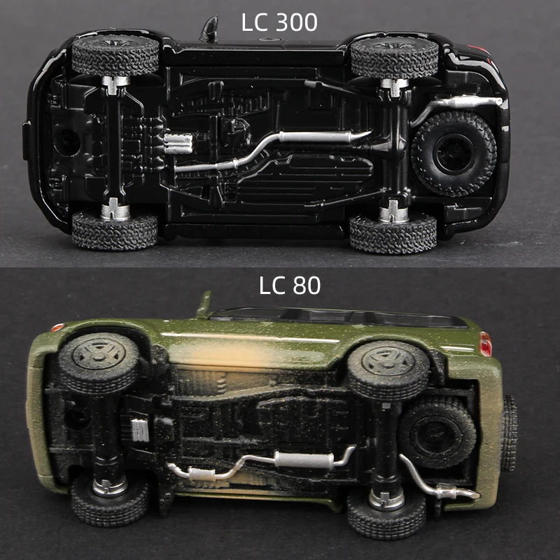 Massdi 1:64 도요타 랜드 크루저 LC80 LC300 자동차 모델 합금 SUV 오프로드 소형 다이캐스트 차량 장난감 컬렉션