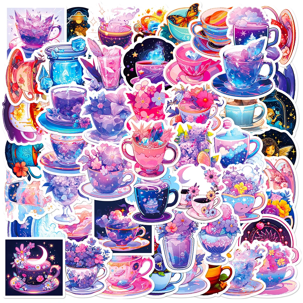 10/30/50PCS INS Style Dream Cup Cartoon Stickers Aesthetic DIY Skateboard Laptop Helmet Phone Classic Toy Cute Decals Sticker