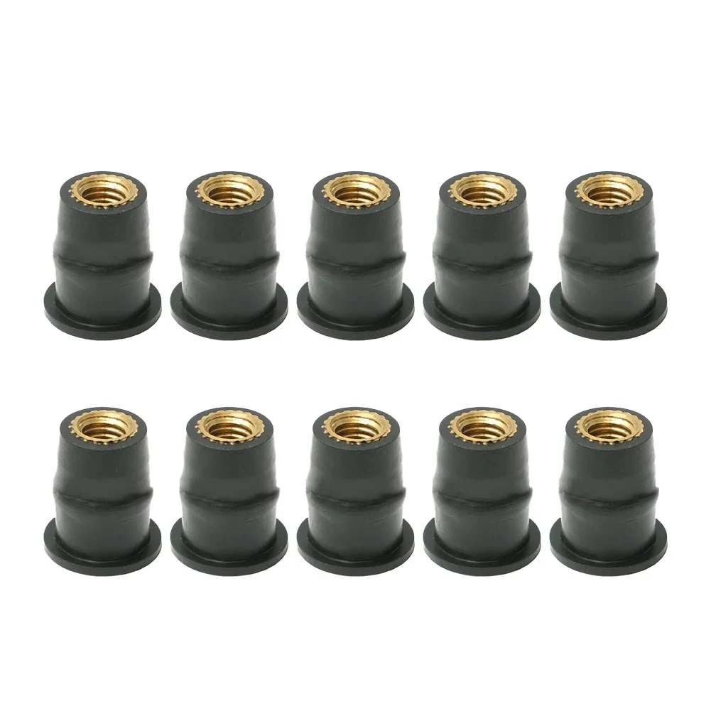 

10pcs/20pcs Motorcycle M4 M5 M6 Metric Rubber Well Nuts Windscreen Fairing Cowl Anodized Aluminum Moto Screws Bolts Accessories