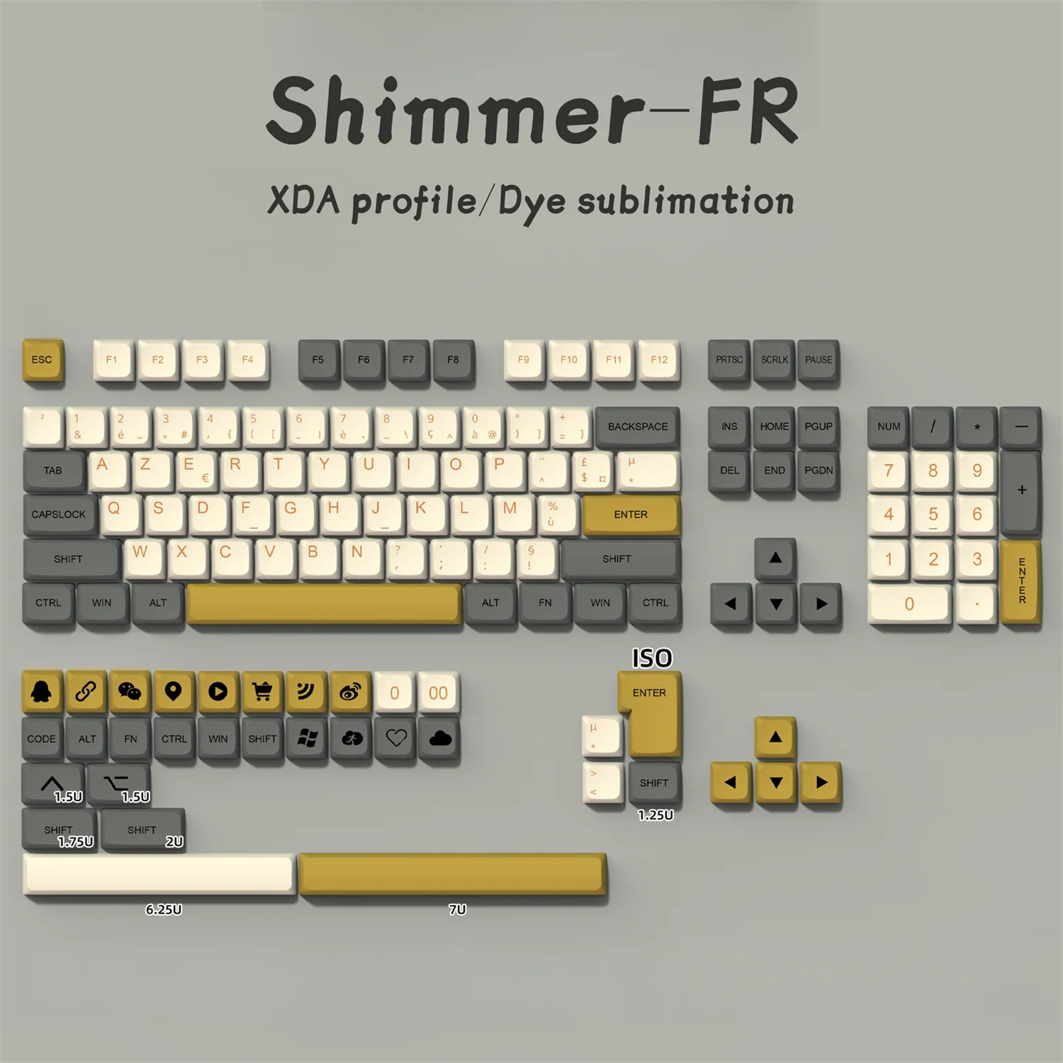 Dye Sub, Layout ISO Azerty, Cherry MX Switch, GMK67, GMK67