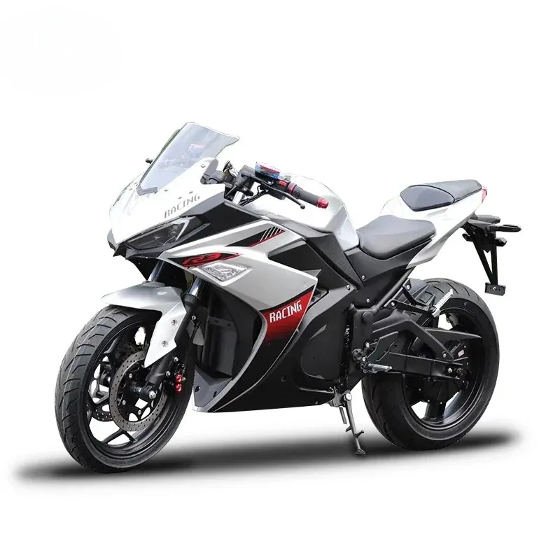 Adult Electric Motorcycle, 3000W 72V Scooter Bike, Max Speed 130km/h 80mph, Brushless Motor, Hydraulic Disc Brake, E Bike