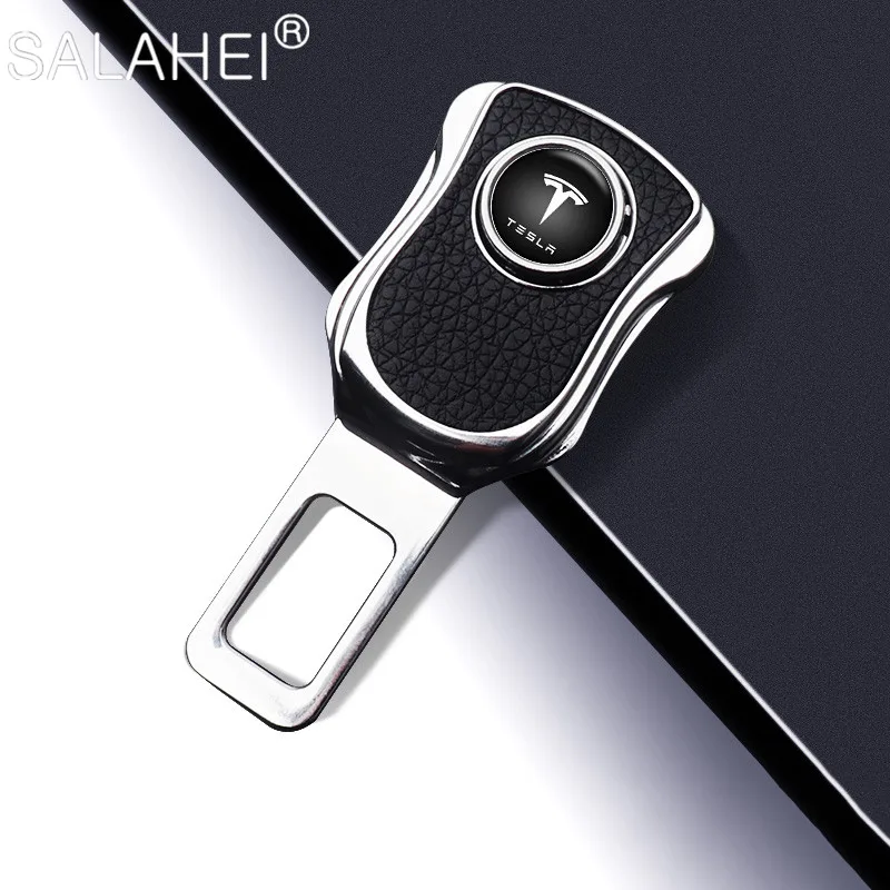 1/2pcs Car Seat Belt Clip Extenders Seatbelt Buckle Plugs For Tesla