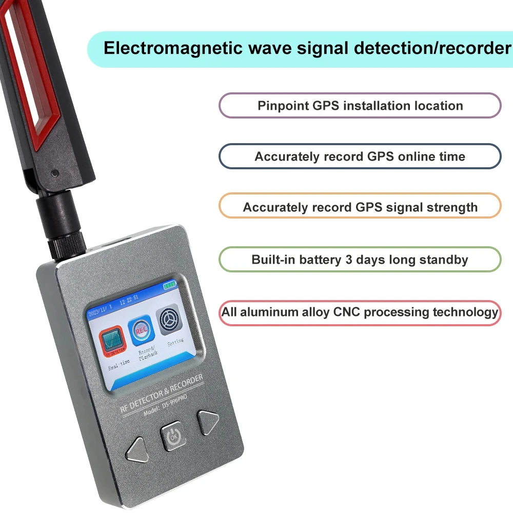 Professional GPS Tracker Finder Anti Spy Hidden Camera Mini Camera Spy GSM Wiretap Sound Signal Devices Detector