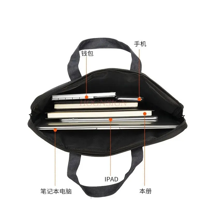 1pcs 서류 가방 캔버스 파일 가방, 남성용 핸드백, 공식 문서 가방, 맞춤형 서류 가방 회의 가방