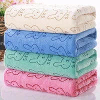 Home Textile Towel Lovely Rabbit Soft Microfiber Baby Infant Bath Towel Newborn Absorbent Drying Washcloth Feeding Cloth Toalha 1
