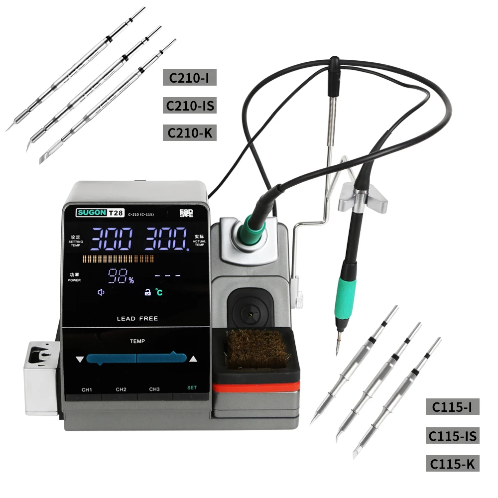 SUGON T28 Soldering Station T210/T115 Handle Compatible With Nano JBC