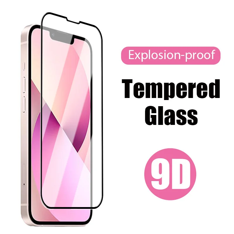 Premium Full Coverage Glass For Iphone 13 12 11 Pro 13 Xr X Xs Screen Protector Glass On Iphone 13 Pro Max 12 Mini 7 8 6 Plus