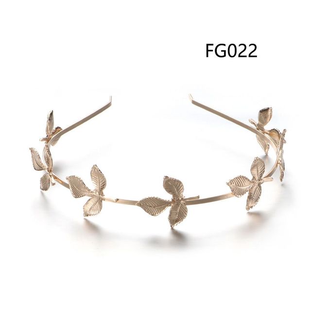 Gold leaf wedding roman bride greek women hair accessories bride head jewel headband head tiaras crown jewelry Hair Hoop