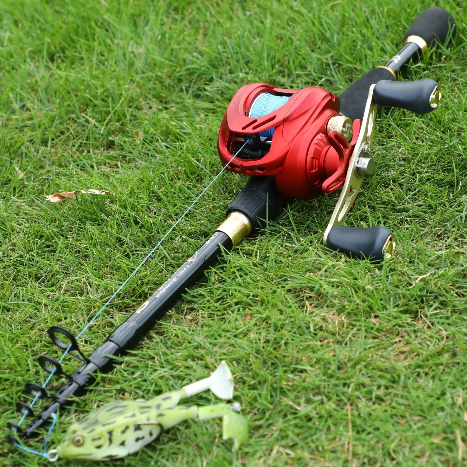 Fishing Pole Set Fishing Rod and Reel Combo Sougayilang Casting Fishing Rod Combo Telescopic Carbon Rod Baitcasting Reel Fishing Line Lure Accessories Full Kits