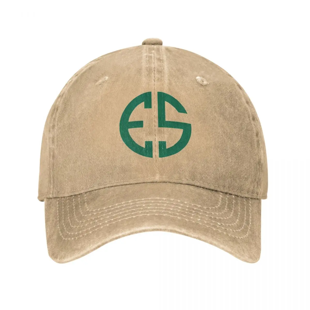 

ES Green Baseball Caps Fashion Washed Denim Hats Outdoor Adjustable Casquette Streetwear Baseball Cowboy Hat for Unisex