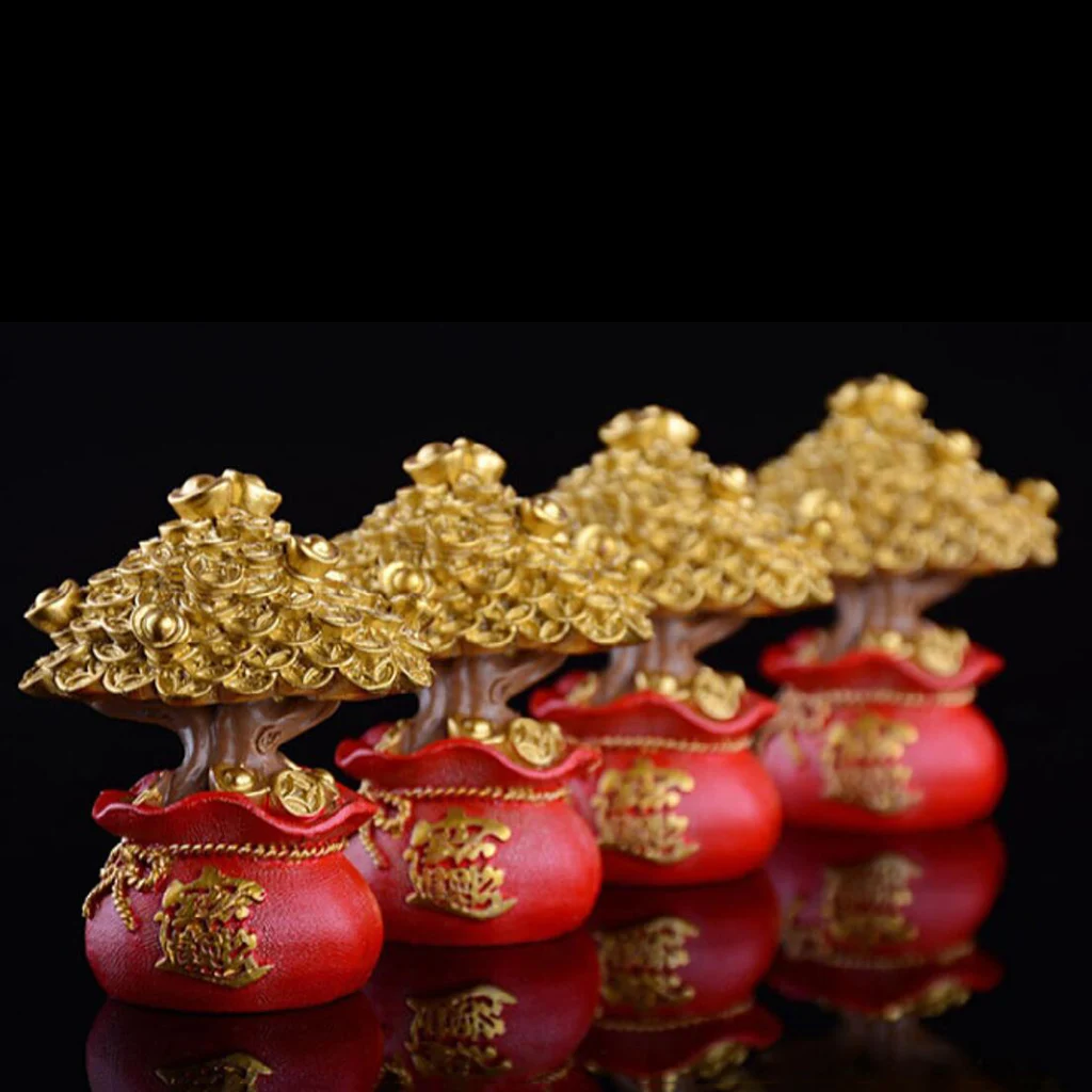 Chinese Feng Shui Money Tree Office Home Table Feng Shui Money Tree Cabinet Craft Plants Gift Stone Decorations Good Luck New