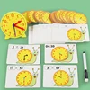 Children Montessori Snail Clock Educational Toys Hour Minute Second Cognition Matching Puzzle Kids Early Preschool Teaching Aids 3