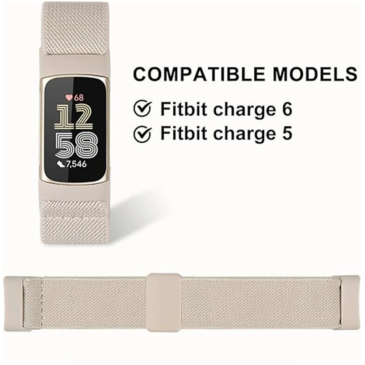 Nylon Sport Stretch Magnetic Replacement Wristband Bracelet