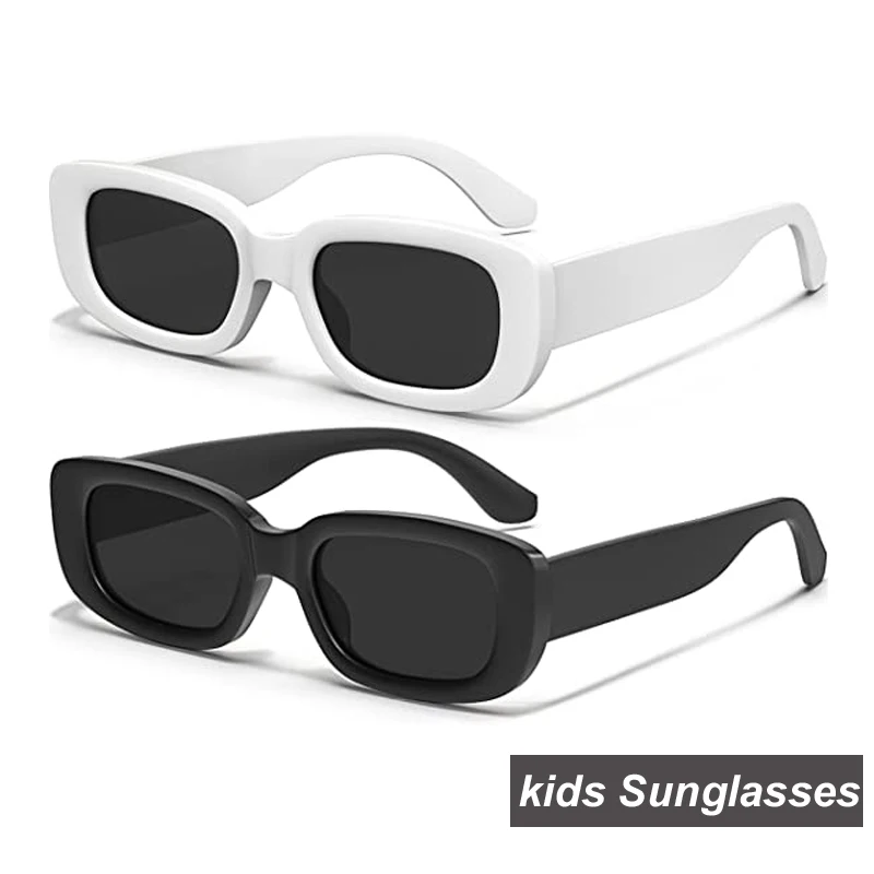 

New Small Rectangle Sunglasses For Kids Boy Girls Square Frame Sun Glasses Children Baby Summer UV400 Protection Oculos De Sol