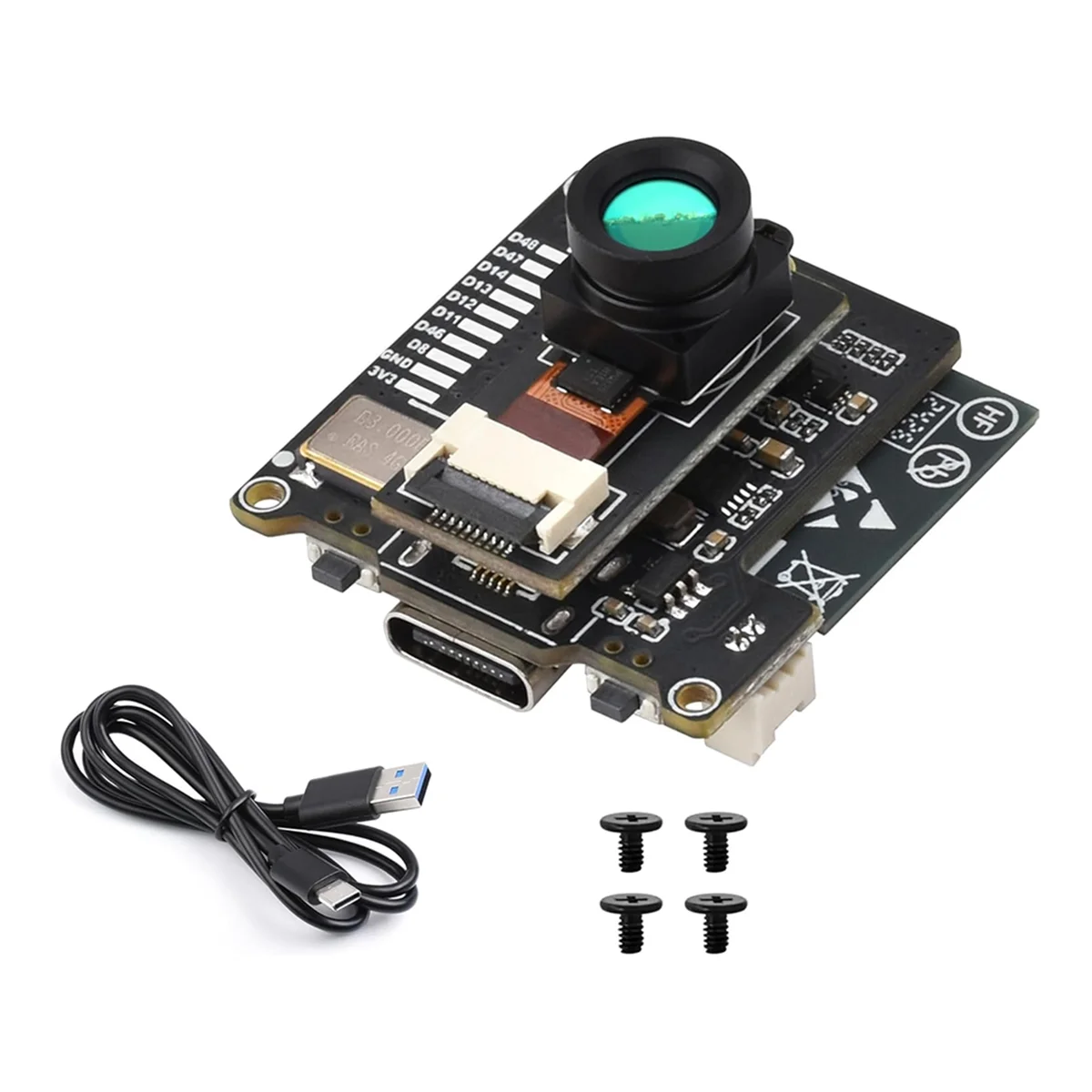 새로운 ESP32-S3 IR 열화상 카메라 모듈, ESP32-S3-WROOM-1,80x62픽셀 IR 어레이, 외부 장치 확장 A 탑재