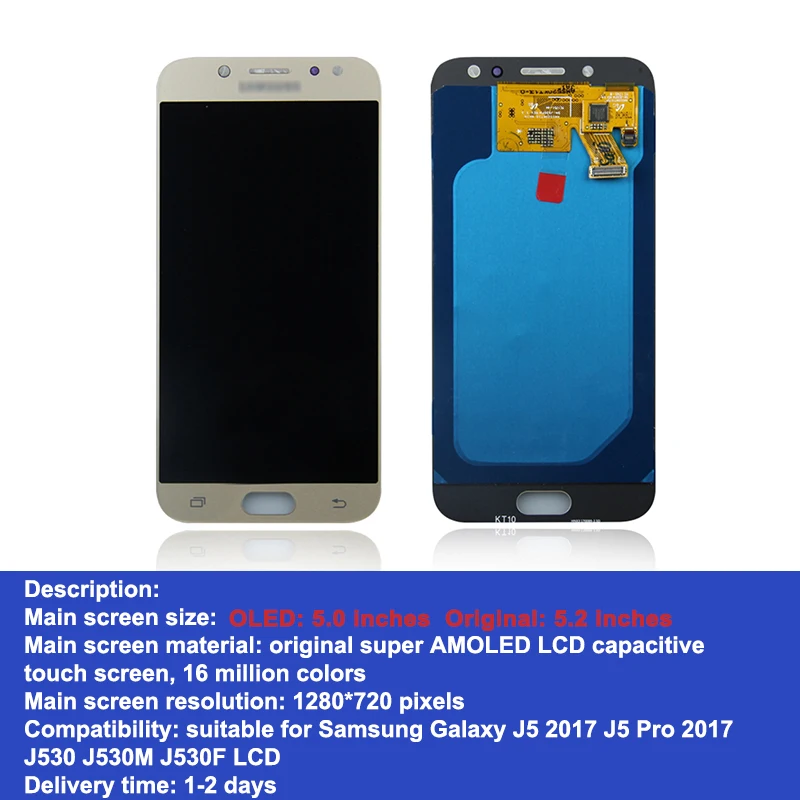 5 2 Original Lcd Display For Samsung Galaxy J5 Pro J530f J530m J530 Lcd Touch Screen Digitizer Assembly For Galaxy J5 17 Lcd Aliexpress