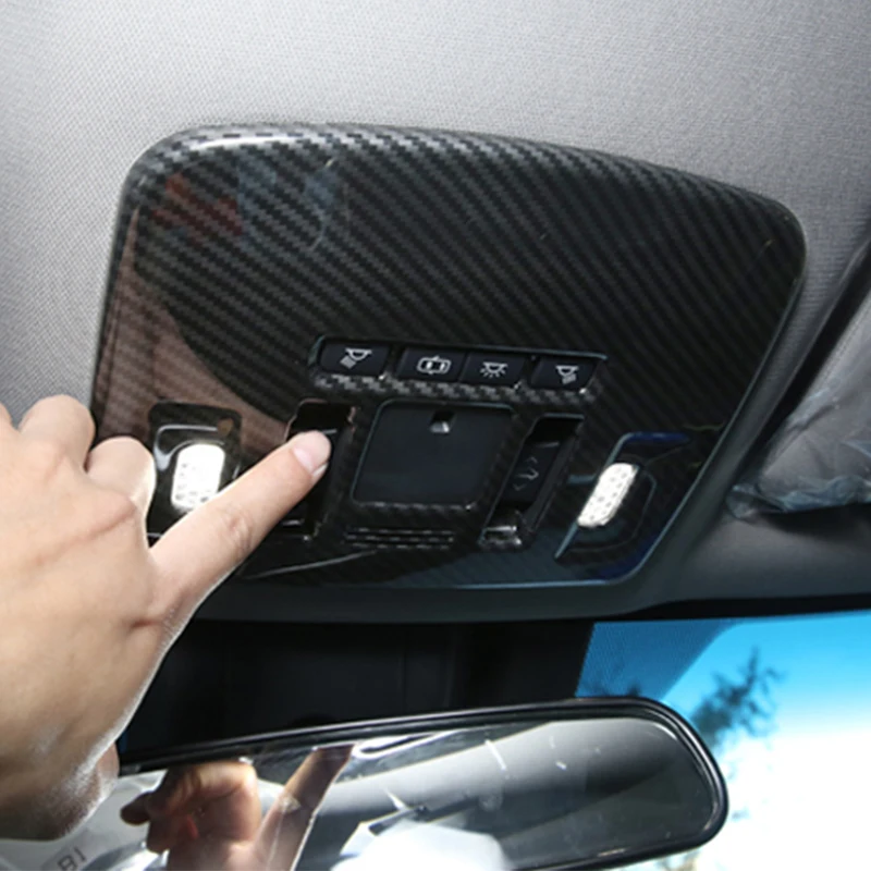 

Автомобильные аксессуары из углеродного волокна для Toyota Camry 2018 2019 2020 2021, крыша для лампы для чтения, декоративная рамка