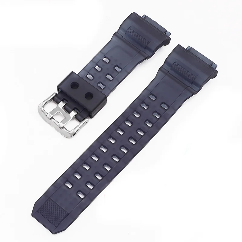 Black Waterproof Silicone Rubber Watch Band Strap - Durable Replacement Watchband Accessory