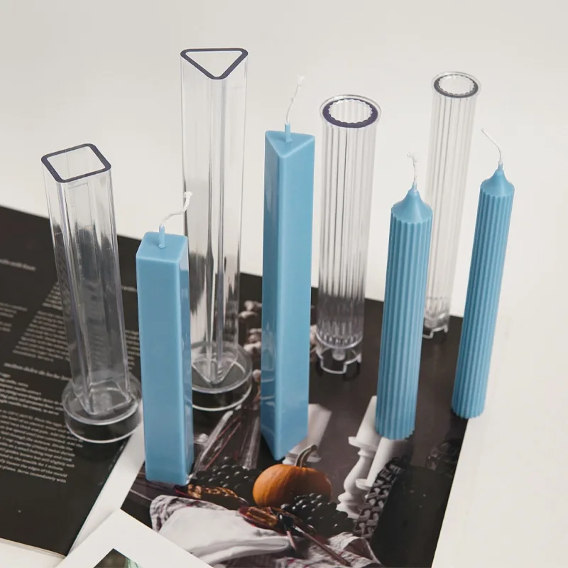Striped Pillar Candle Mold Kit 3