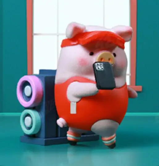 LULU the Piggy The Fitness Club Series LULU Pig 52TOYS Action