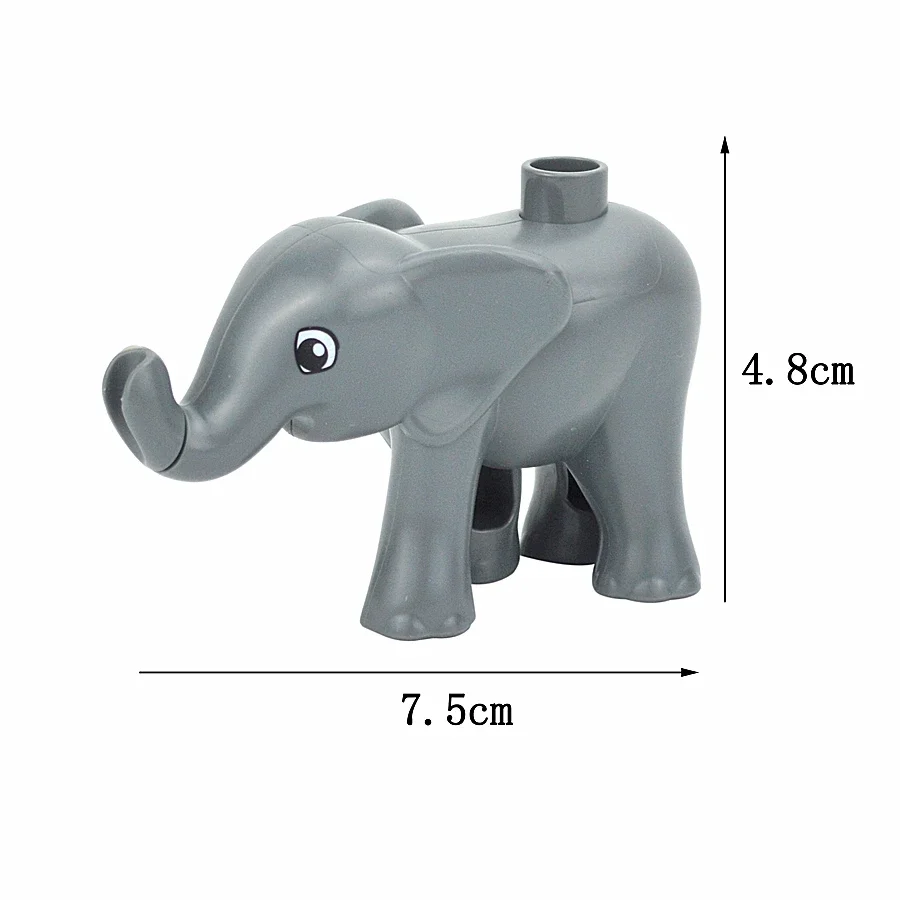 Bulk Large Animal Building Blocks Set - Farm & Zoo Creatures Toys