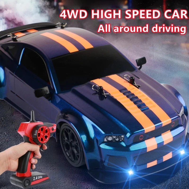 

Радиоуправляемый автомобиль 4WD 2,4G 30 км/ч, высокоскоростной Дрифт, гоночный Радиоуправляемый автомобиль Mustangs 1:14 с дистанционным управлением, игрушки для детей, подарки для детей