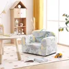 Kids Sofa,Children Couch with Carrying Handle,Side Pockets,Toddler Armrest Chair, Lightweight Children Sofa Chair,Kid Read Sofa 3