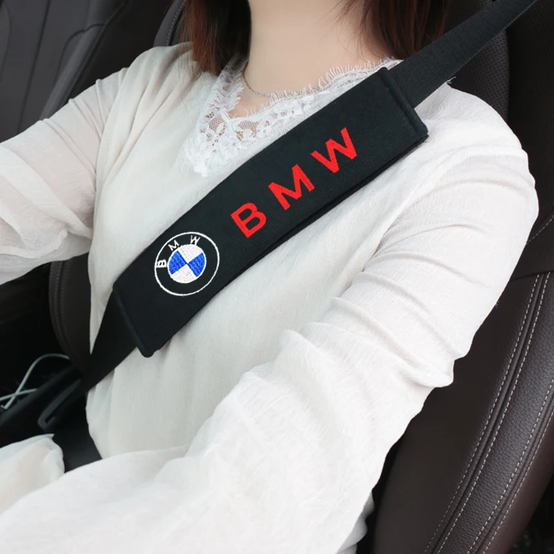 자동차 머리 받침 보호 어깨 패드 케이스, 자동차 시트 커버, 머리 목 받침 베개, BMW 퍼포먼스 M 파워 X1 X5 X7 액세서리