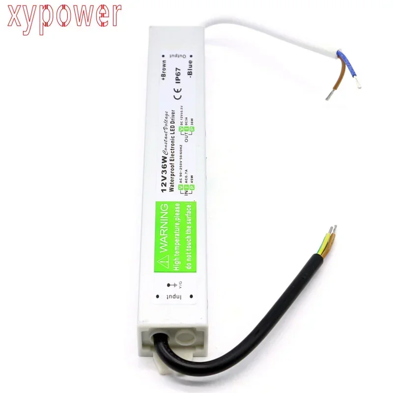 Outdoor Waterproof AC to DC Switching Power Supply, IP67/IP68, 20A, 50W-250W