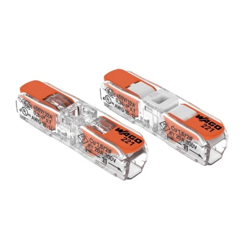 Original Wago wiring terminal 10pcs 221-2411 221-2401 Wiring connector Docking connector wire quick Wiring Connector Wire Connectors
