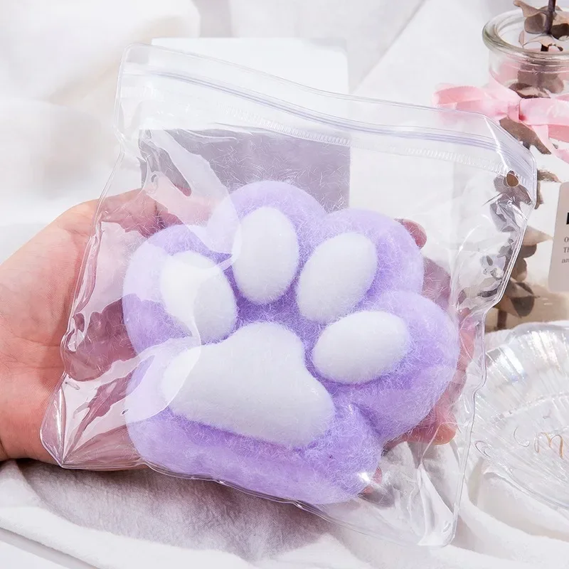 Mini Squishy Squeeze Toy Cat Foot Antistress Stress Relief Toy Decompression Mochi Fidget Girl Boys Silicone Slow Rebound Toys 2