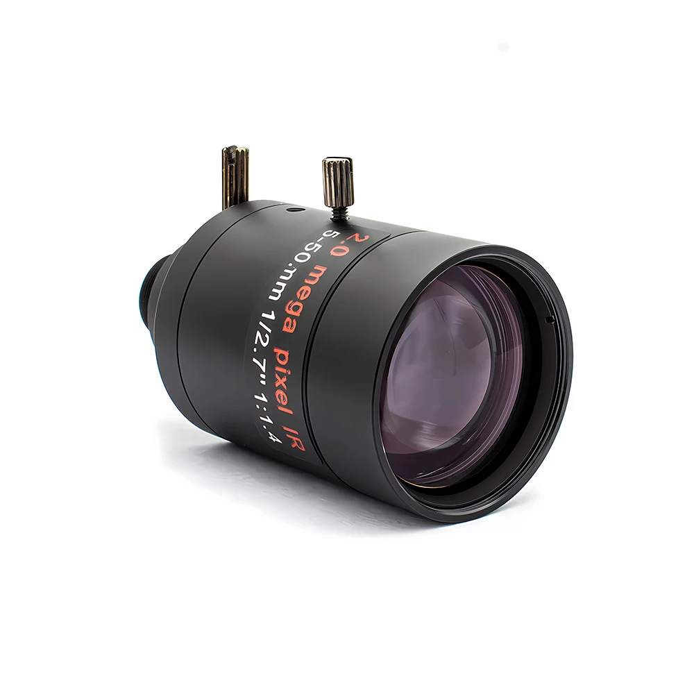 10X Zoom 2/5MP Varifocal Lens 5-50mm M12 Mount F1.6 1/2.7 Inch Manual Focus For