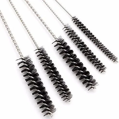 Carburetor jet cleaning brush 15-piece set spray gun cutting nozzle cleaning set stainless steel needle nylon cleaning brush 5