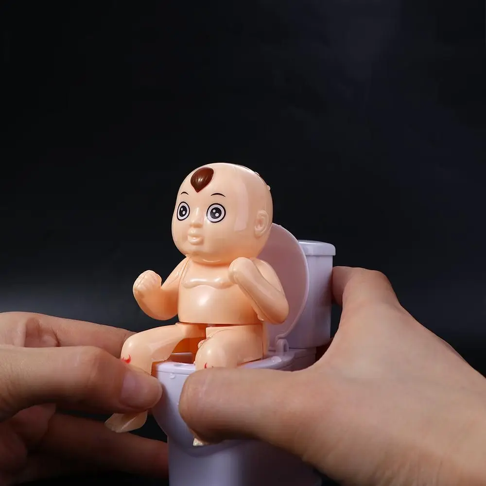 Spray Prank Cartoon Patterns Tricky Toys Humanoid Doll Water Spray Toy Mini Sprinkler Toilet Squirt Joke Toy Toilet Pee Boy